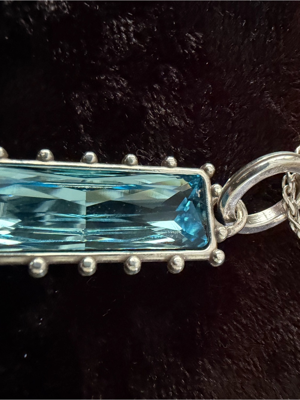 Brighton Silver-Tone Blue Crystal Necklace and Bracelet and earring Set - Picture 5 of 10